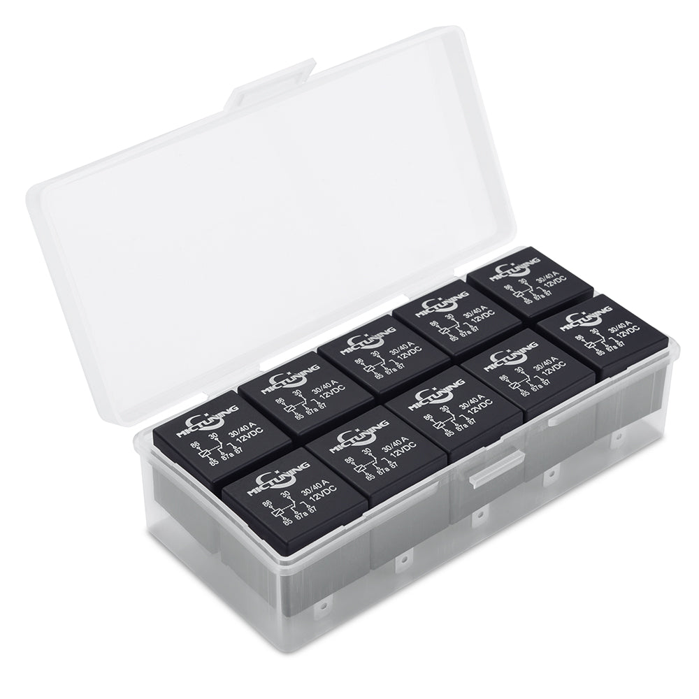 DC 12V 30/40 Amp 5pin SPDT Relay - LED Light Bar Replacement Relays 10 Pack