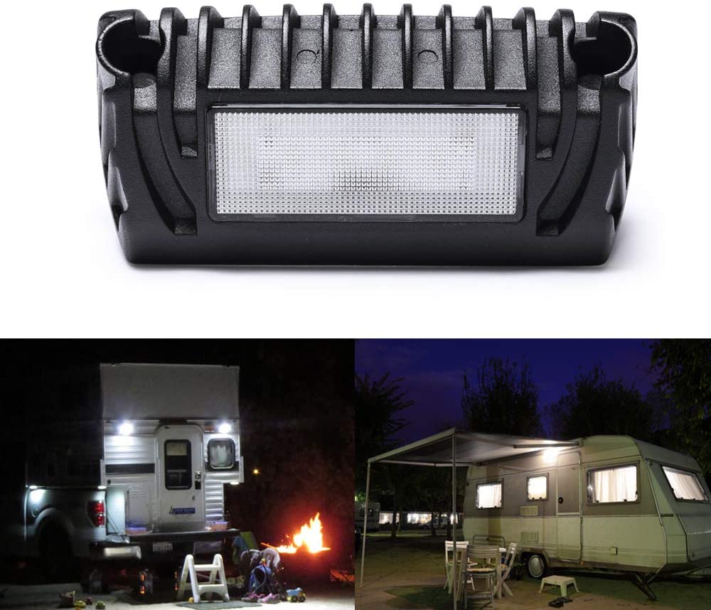 RV Exterior LED Porch Utility Light - 12V 750 Lumen Awning Lights | Replacement Lighting for RVs Trailers Campers