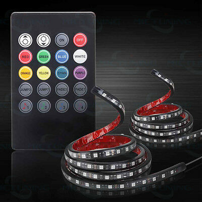 2 Pcs 60" SMART RGB LED Truck Bed Lights Strips Neon For Pickup SUV RV