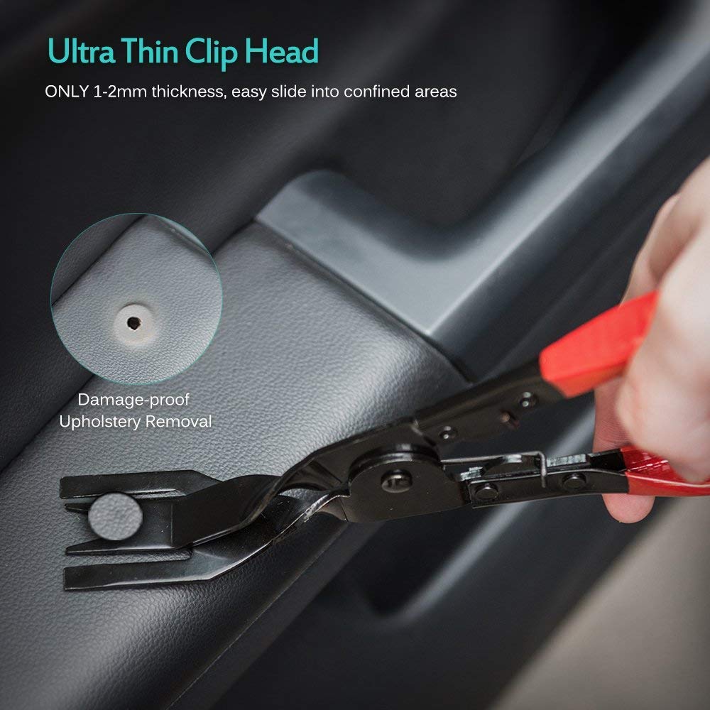 19Pcs Auto Audio Trim Removal Tool Set & Clip Plier Upholstery Fastene