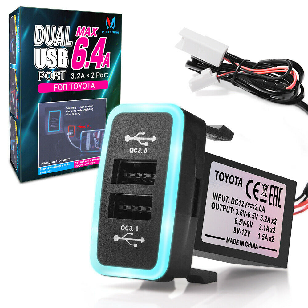 Dual USB Ladegerät Steckdose Voltmeter Wasserdicht 12V 8A Auto Bunt Digital