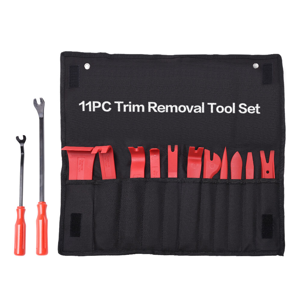 MICTUNING 13 Pcs Auto Trim Removal Tool Set with Fastener Removers Strong Nylon Door Panel