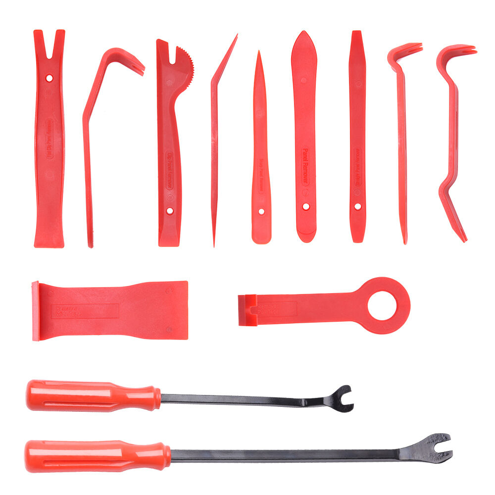 13Pc Car Trim Removal Tool Set Hand Tools Pry Bar Panel Door Interior Clip Kit