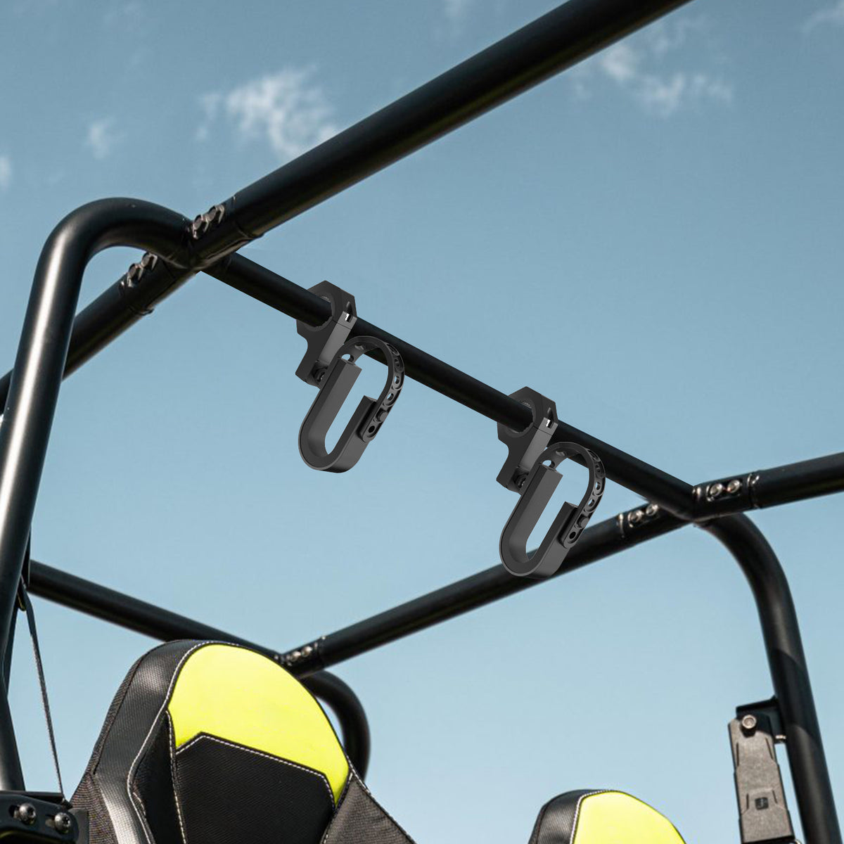 MICTUNING UTV Gun Rack, Roof Gun Carrier Gun Holder Shovel Mount Bow R