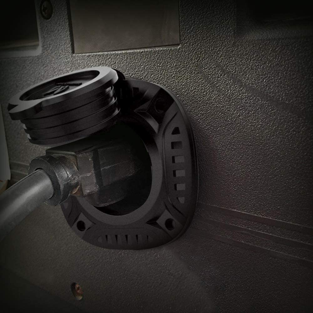 LAYCAUTO 15Amp AC Port Plug with 21-Inch Integrated Outdoor Extension