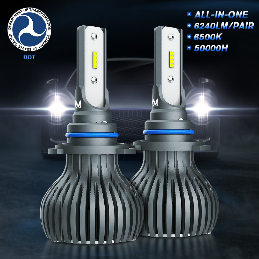 1 Ampoule LED 9005 CANbus, Lumière Blanche Puissante 6000LM, Conversion  de HALOGÈNE 9005 à LED