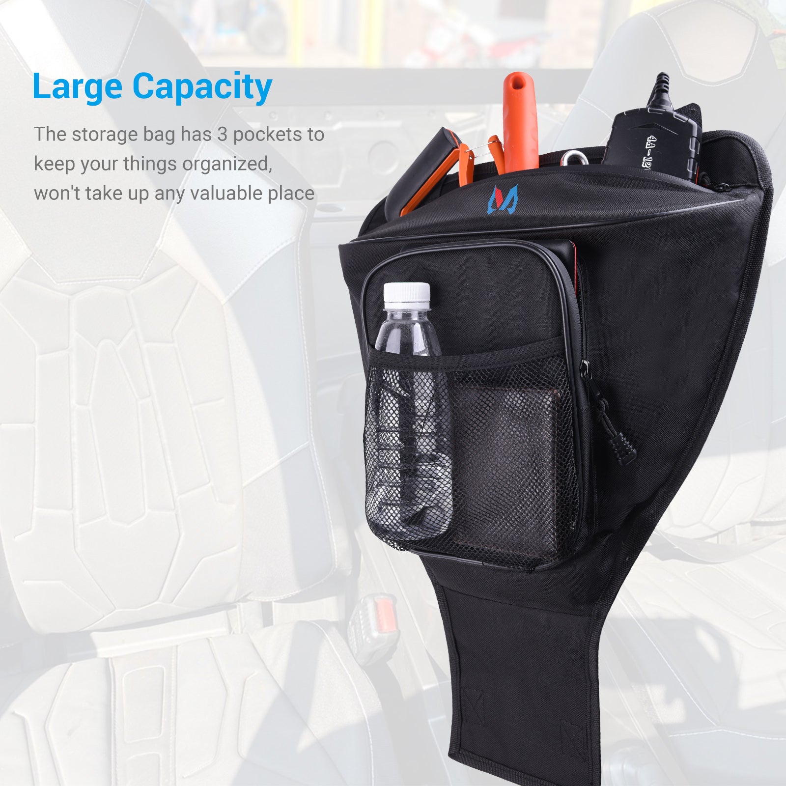 RZR Center Console Seat Storage Bag Shoulder Storage Bag Organizer For Polaris Razor 570 800 S 900 1000 XP/Polaris RZR 1000 900 800