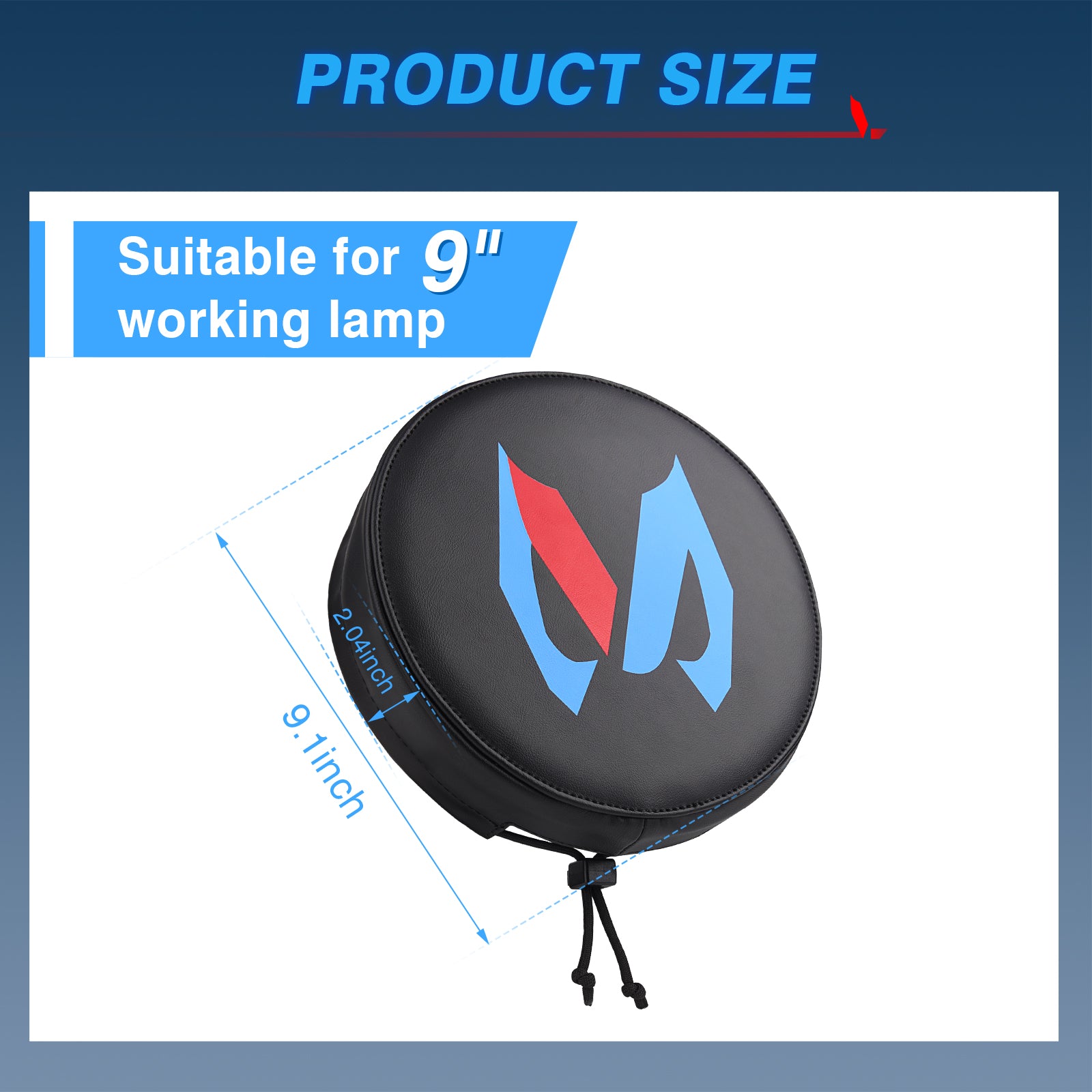 9 Inch Black LED Pods Protective Cover, LED Cube Light Cover Fog Light Lens Cover