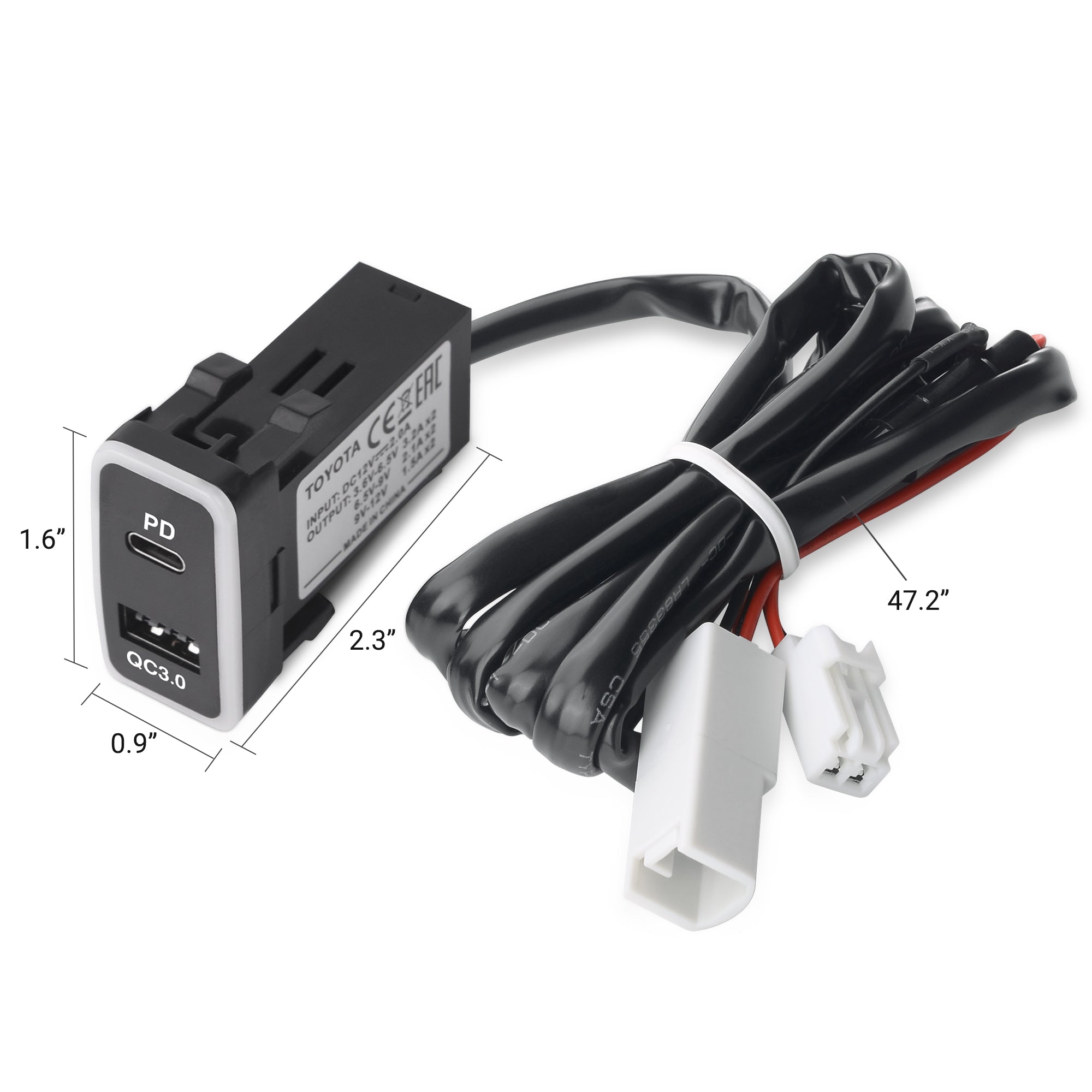 Dual usb deals 12v