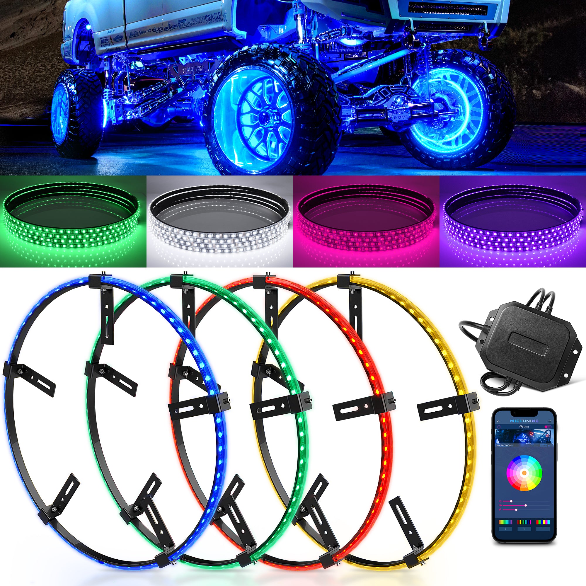 Mictuning Wheel Ring Light - Single Row