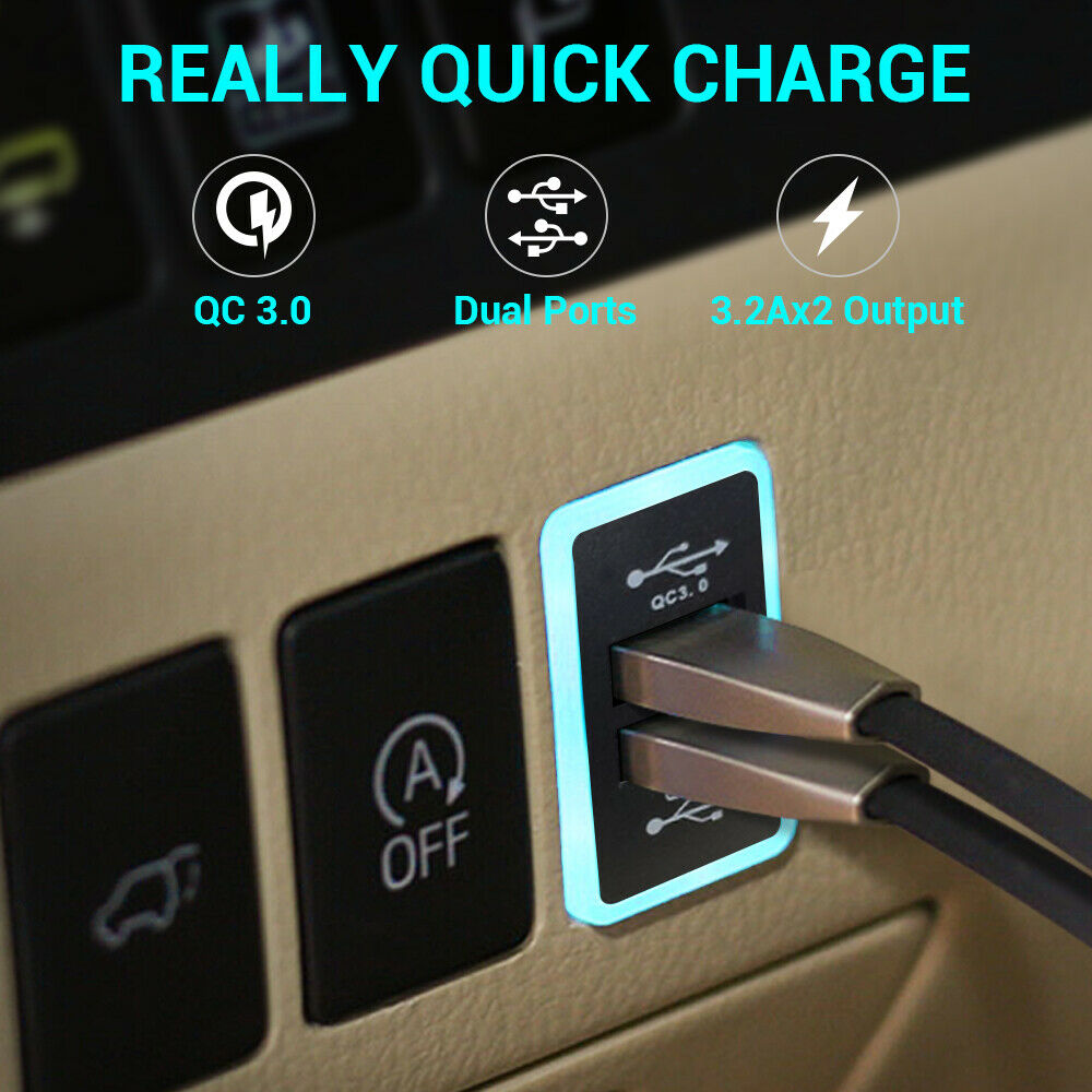 Car USB Charger Quick Charge 3.0 2.0 Mobile Phone Charger – TXINDOKI MOVILES