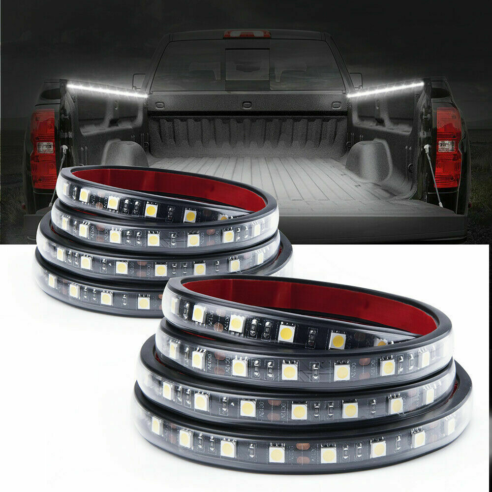 2Pcs 60" Dimming Truck Bed Led Light Strip White for Ford Dodge Chevy